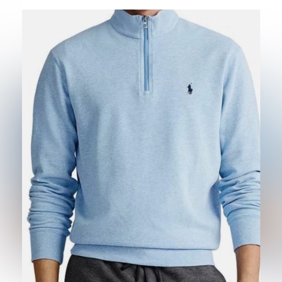 Ralph Lauren Men's Light Blue Zip-Up Sweater - Picture 10 of 10